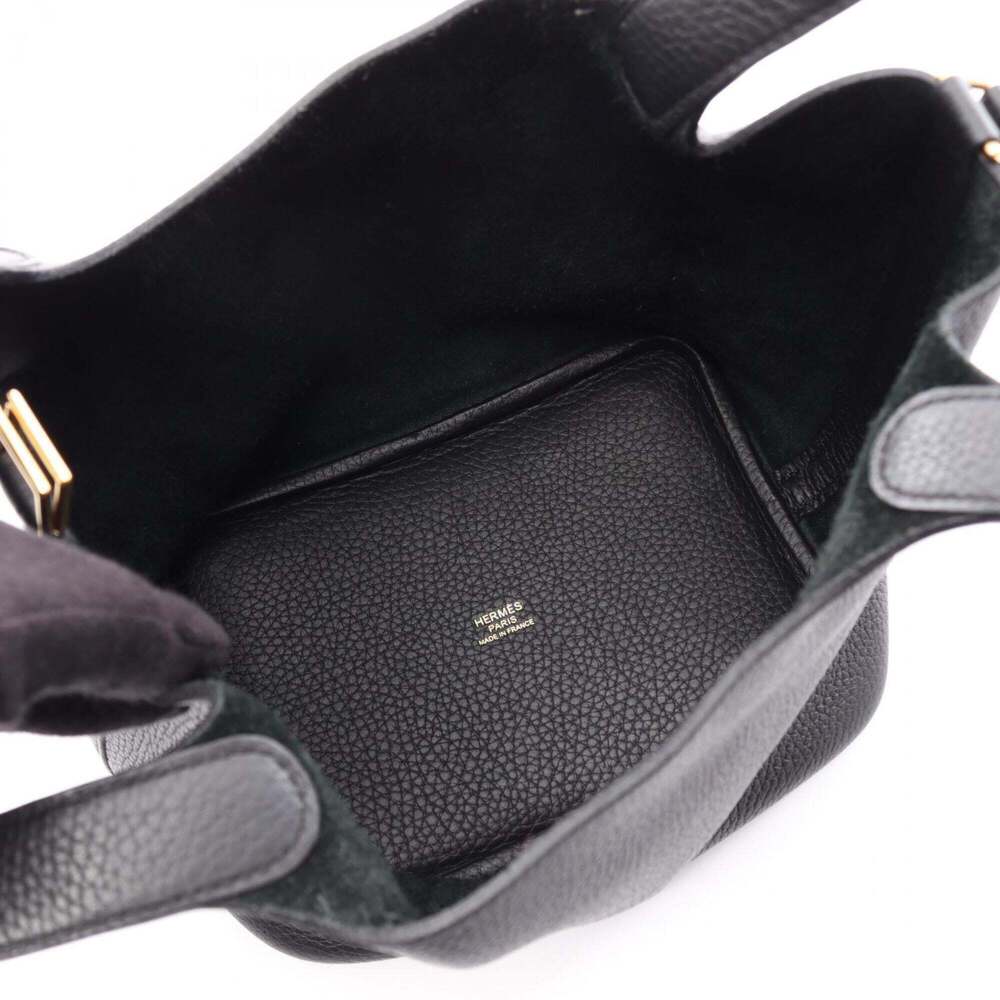 Hermes Picotin Lock PM Handbag, Taurillon Clemence Leather, Women's, Black, 0... - Picture 3 of 6